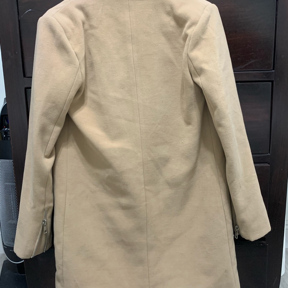 Misguided tan coat size small
